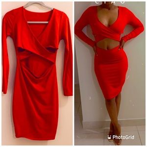 Sexy red dress
